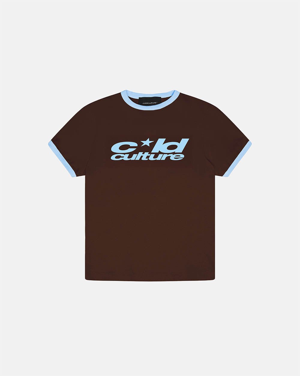 HARPER TEE BROWN AND BLUE - COLD CULTURE