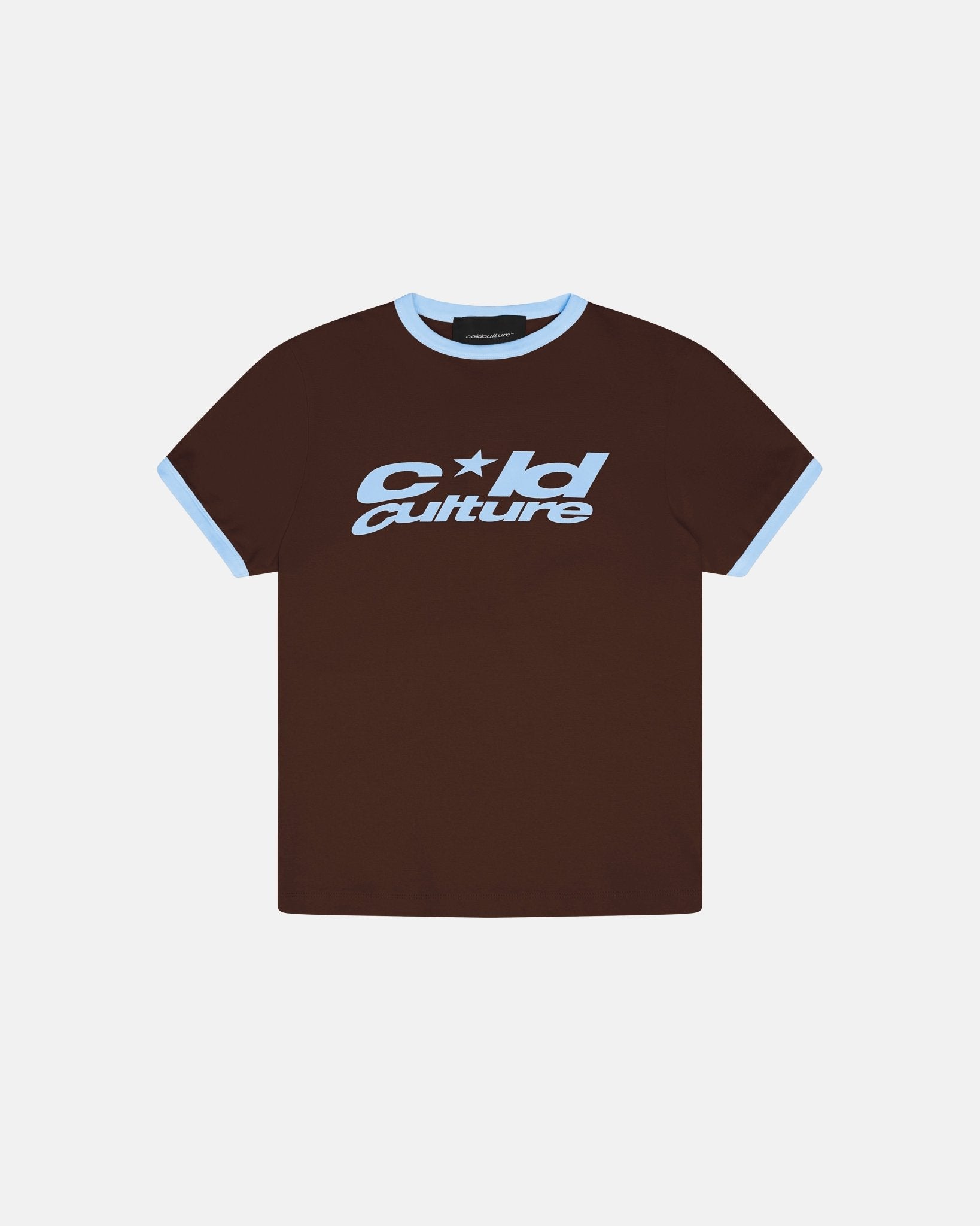 HARPER TEE BROWN AND BLUE - COLD CULTURE