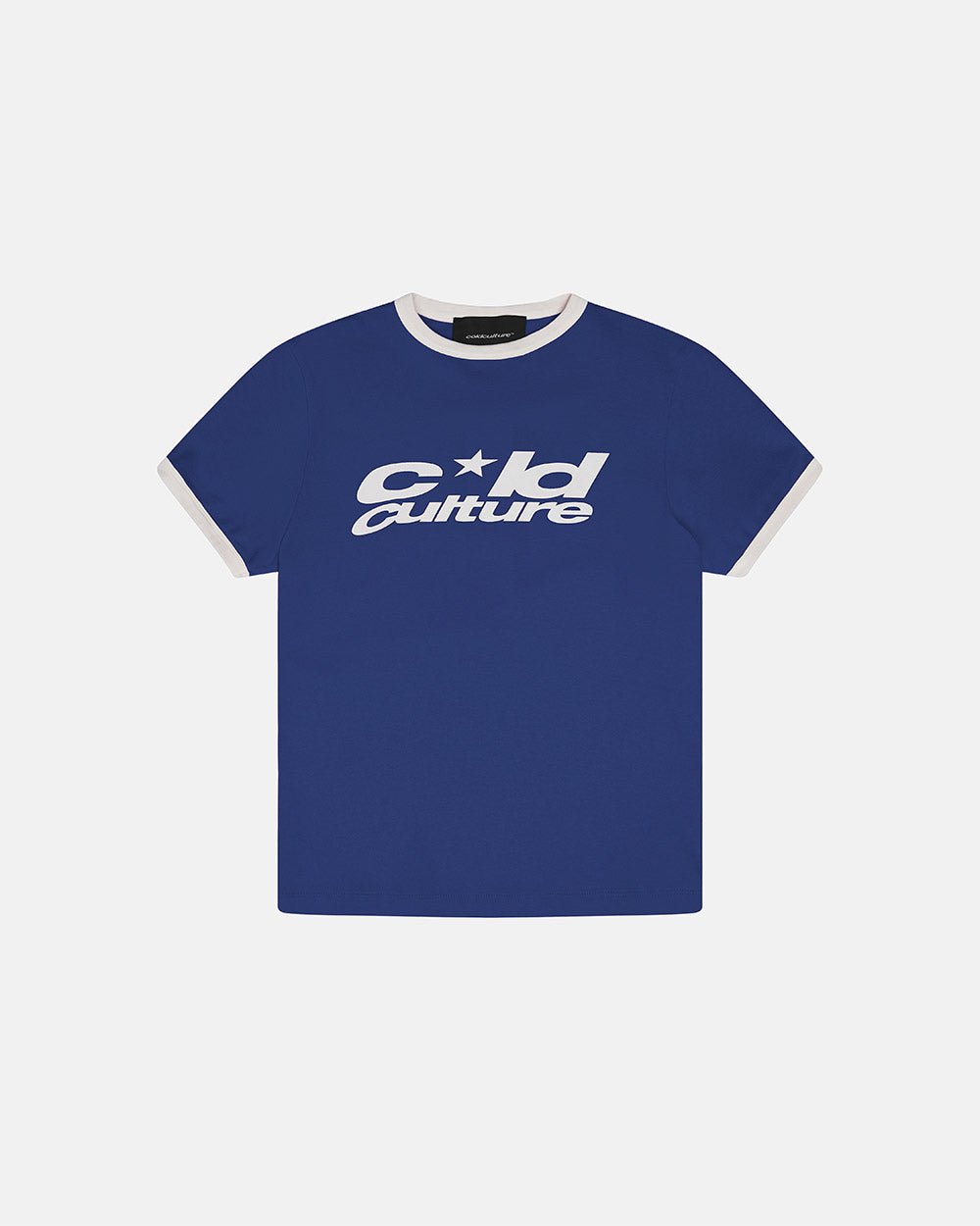 HARPER TEE DARK BLUE AND WHITE - COLD CULTURE