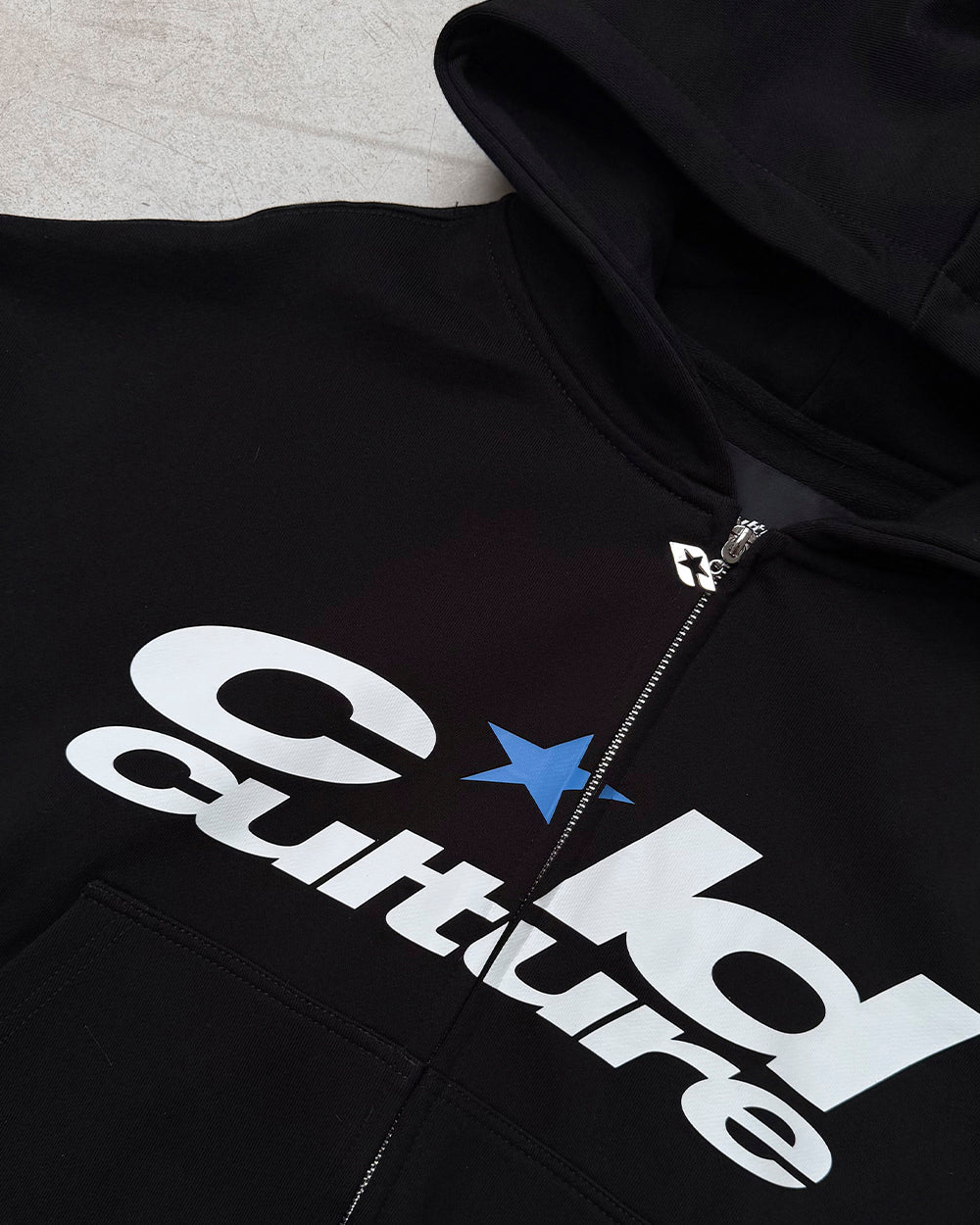 HARPER ZIP HOODIE BLACK - Cold Culture