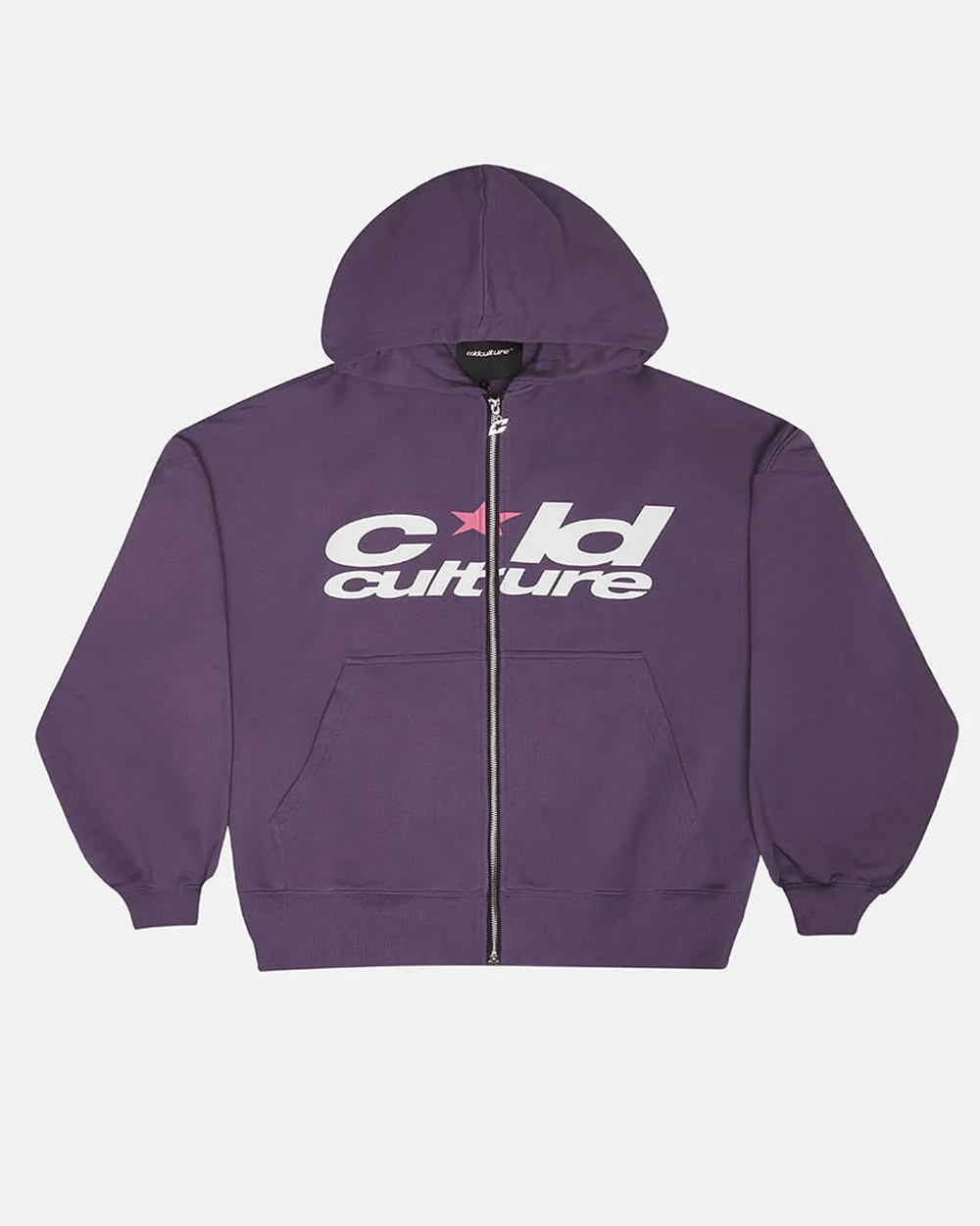 HARPER ZIP HOODIE PURPLE - COLD CULTURE