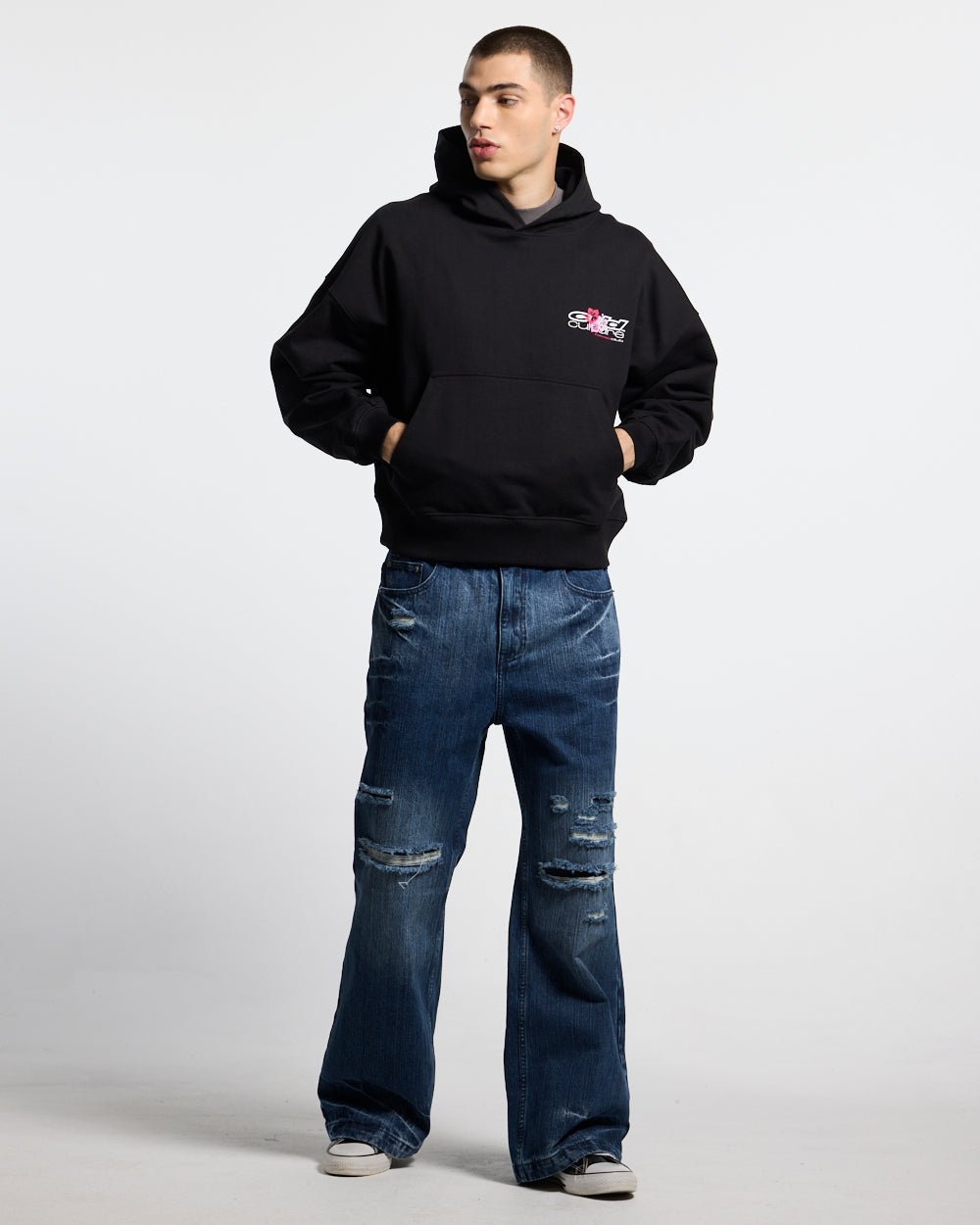 HAWAII CLUB HOODIE BLACK - Cold Culture #man