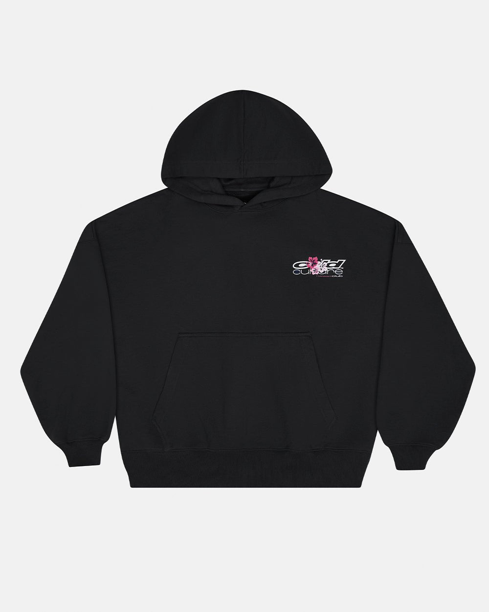 HAWAII CLUB HOODIE BLACK - Cold Culture