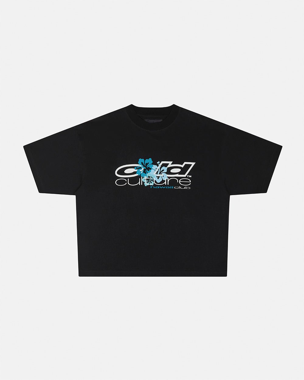 HAWAII CLUB TEE BLACK - Cold Culture
