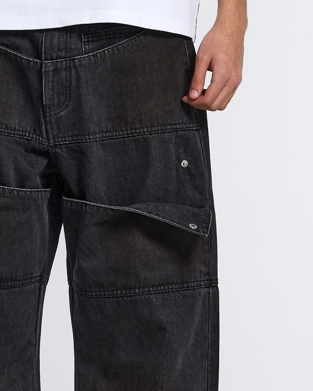 HAZE PANTS DUSTY BLACK - COLD CULTURE