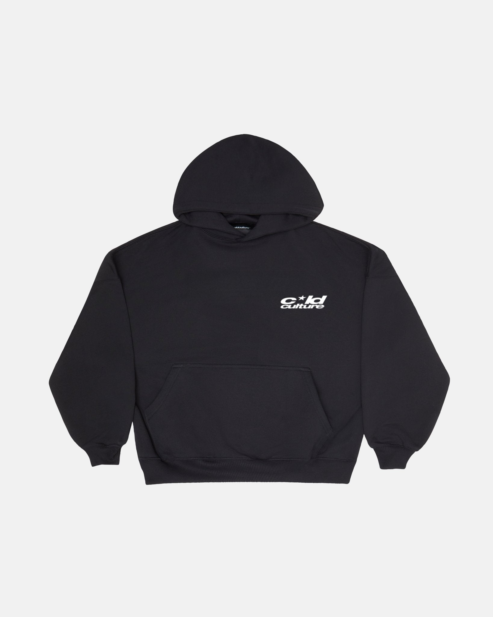 HEART ASHTRAY HOODIE BLACK - COLD CULTURE