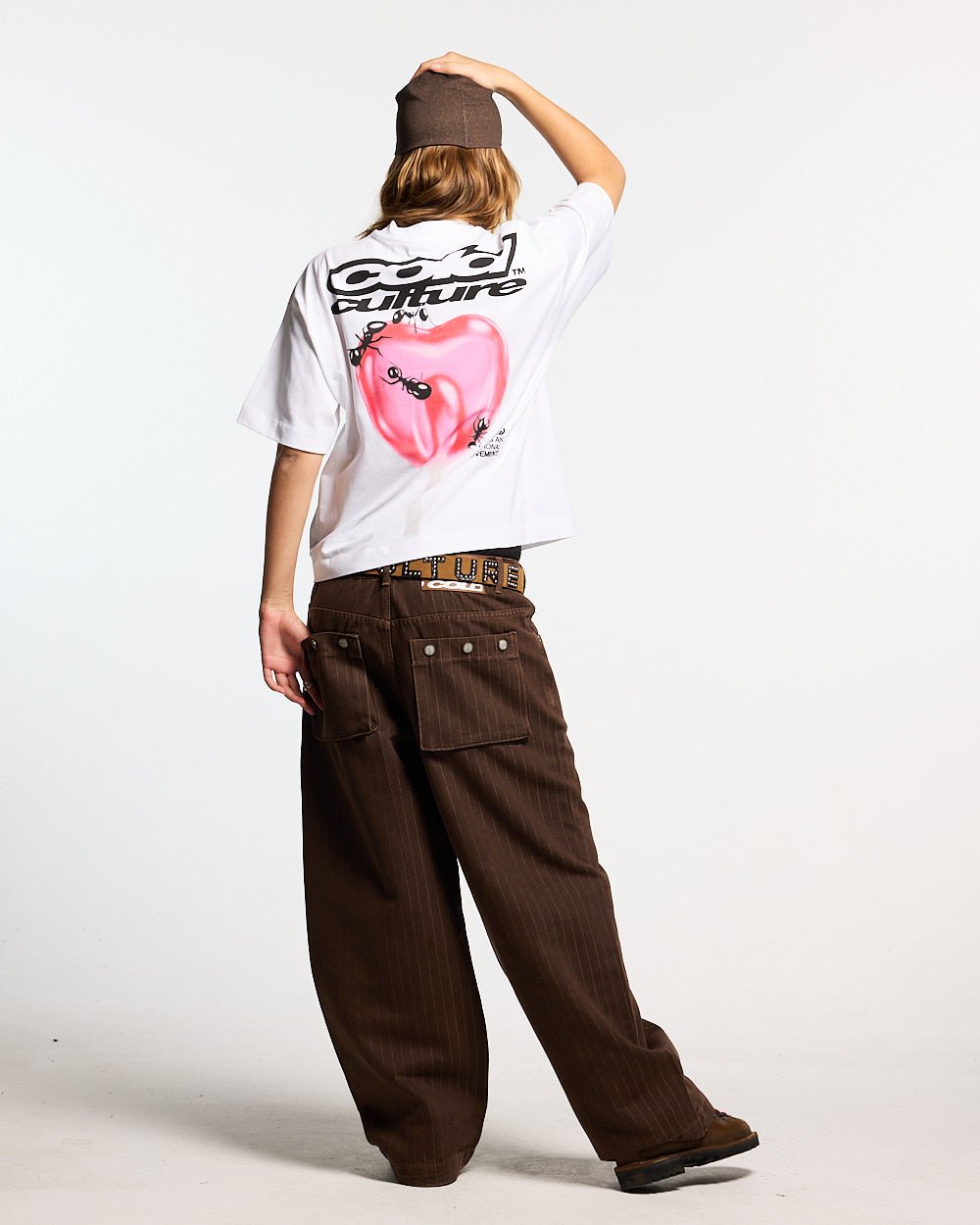 HEART ASHTRAY TEE WHITE - Cold Culture