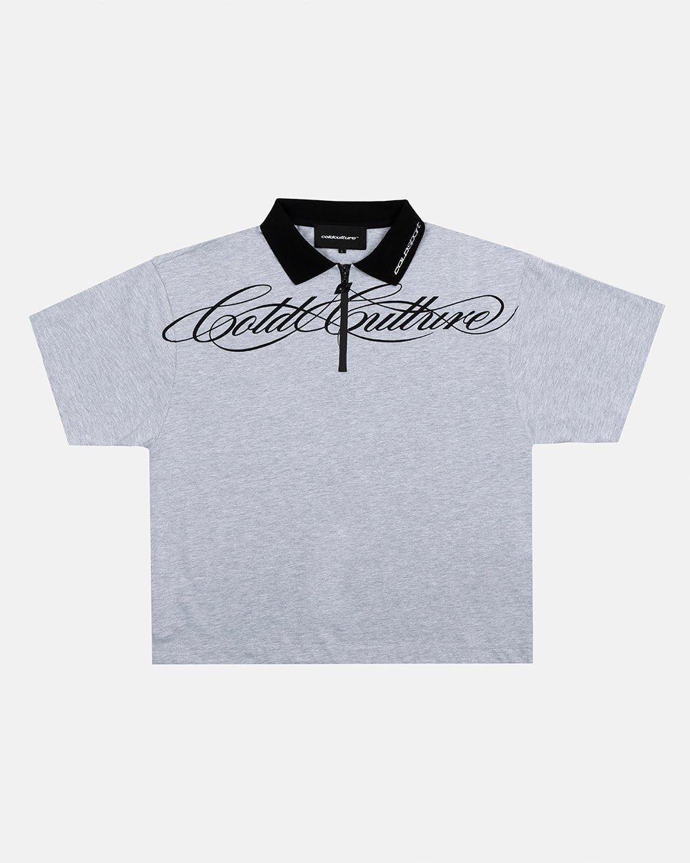 HEAT GYM POLO GREY - Cold Culture