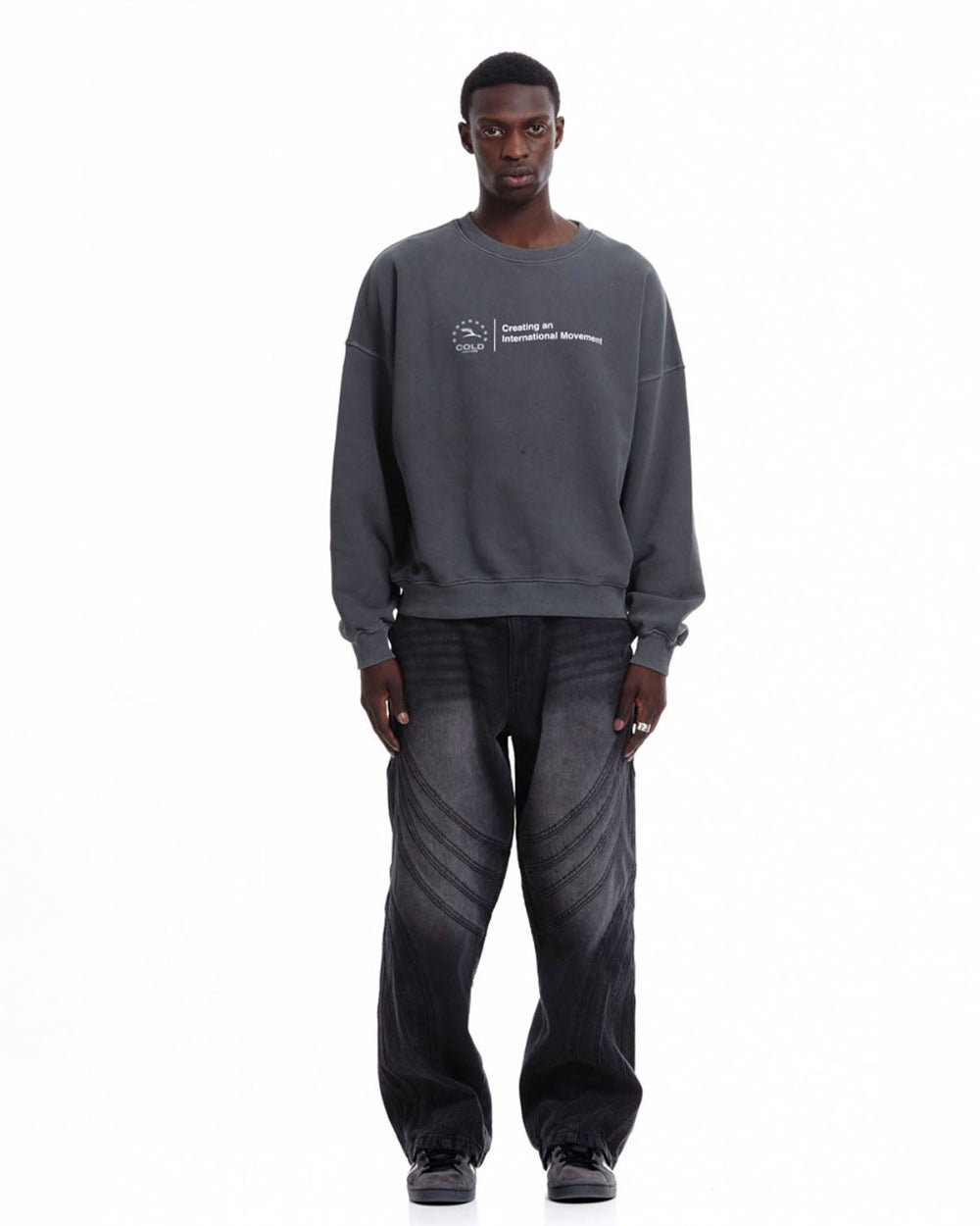 HEIGHTS CREWNECK HEAVY GREY - COLD CULTURE