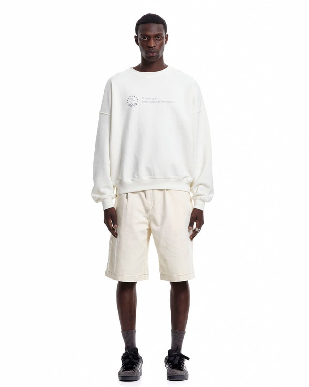 HEIGHTS CREWNECK IVORY WHITE - COLD CULTURE