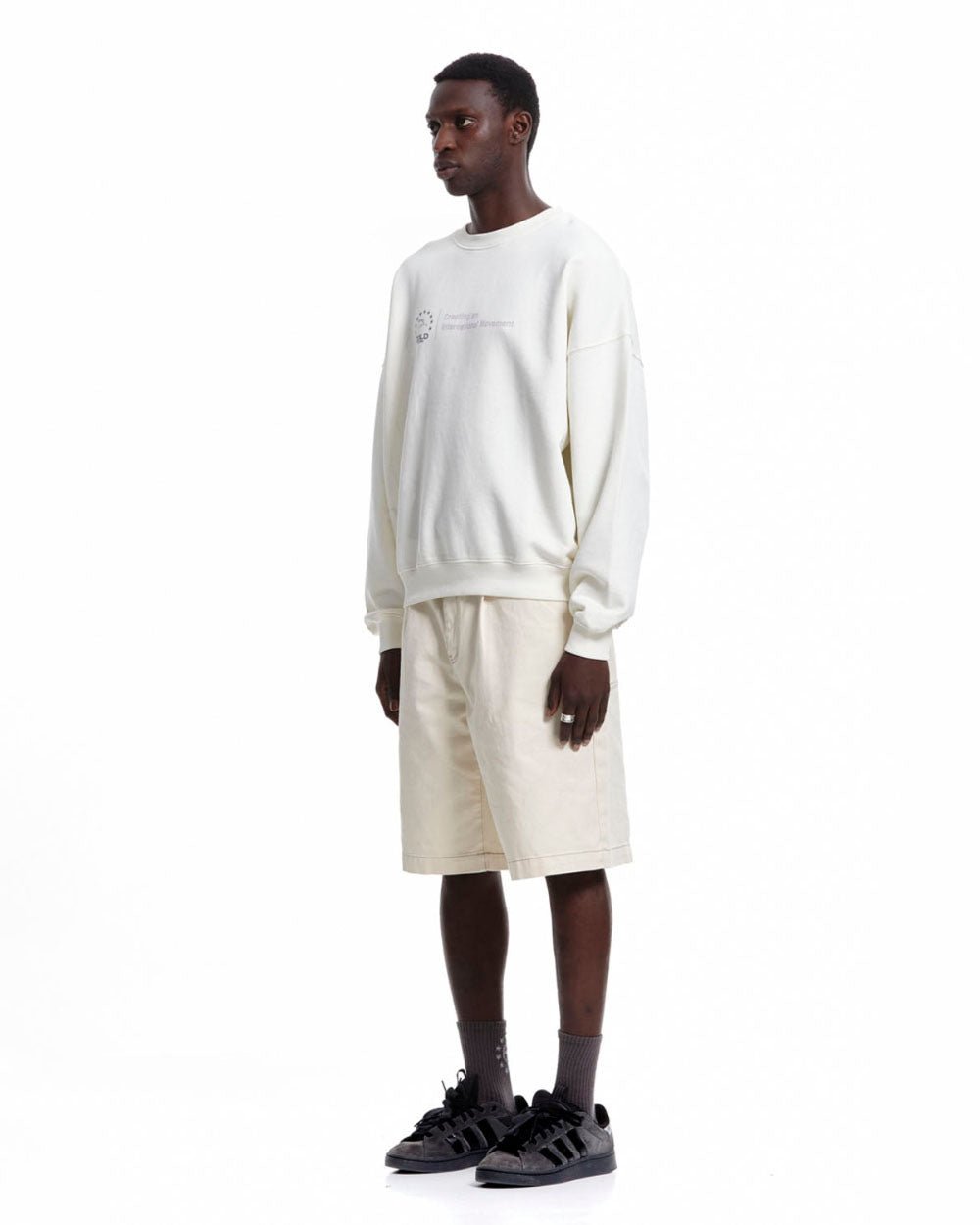 HEIGHTS CREWNECK IVORY WHITE - COLD CULTURE