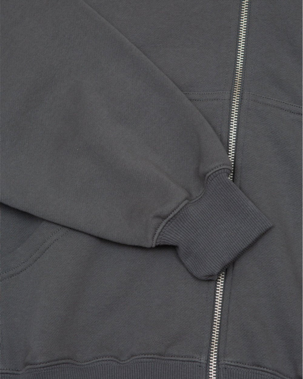 HEIGHTS ZIP HOODIE HEAVY GREY - COLD CULTURE