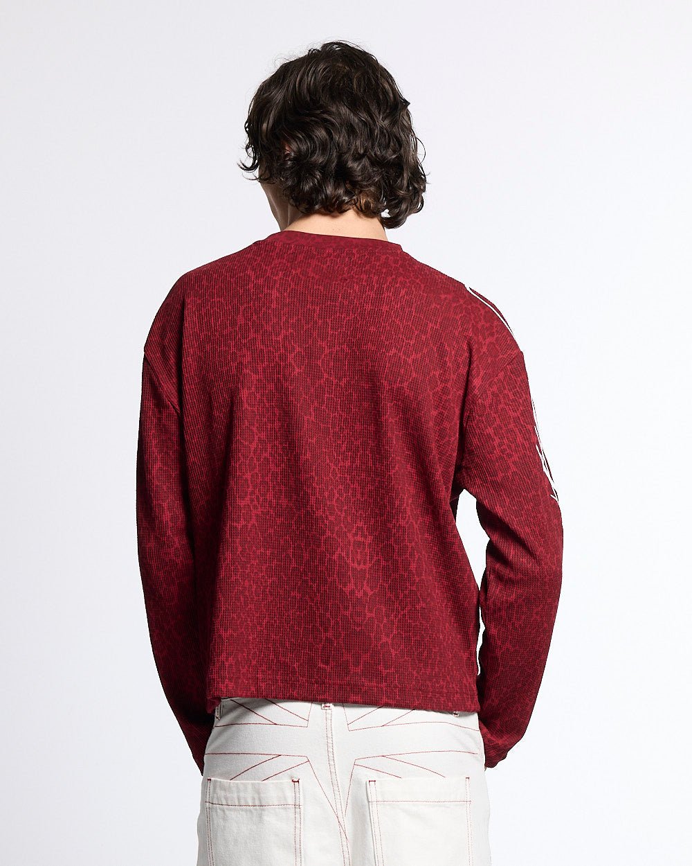 HIDDEN CHEETAH LONGSLEEVE BURGUNDY - Cold Culture
