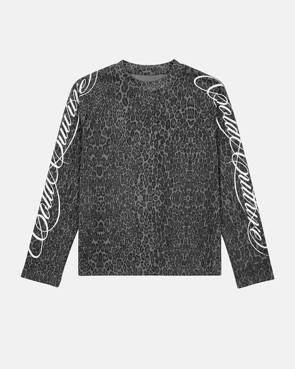 HIDDEN CHEETAH LONGSLEEVE DARK GREY - Cold Culture