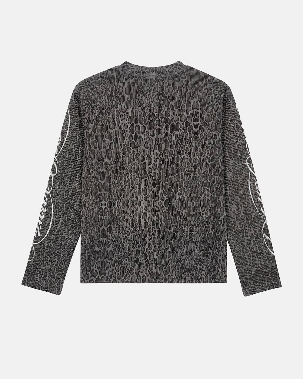 HIDDEN CHEETAH LONGSLEEVE DARK GREY - Cold Culture
