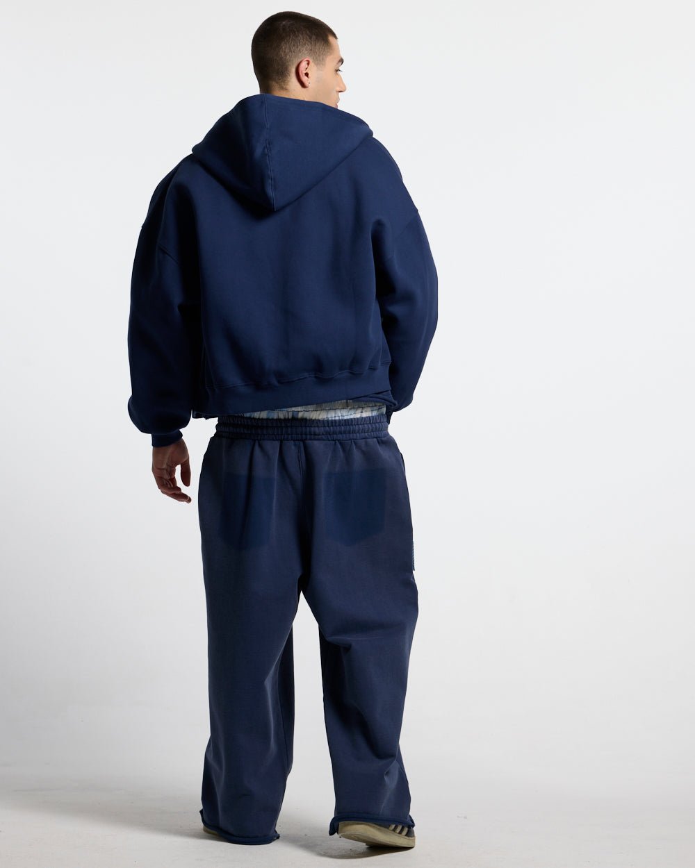 HIDE AND SEEK ZIP HOODIE NAVY - Cold Culture