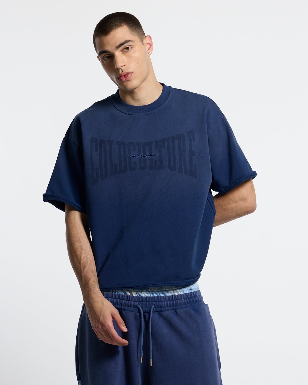 HIDE & SEEK TEE NAVY - Cold Culture