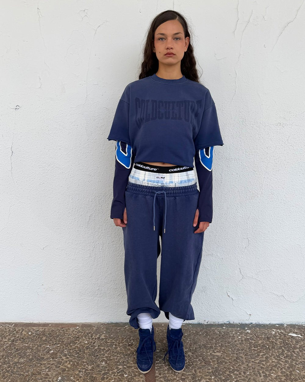 HIDE & SEEK TEE NAVY - Cold Culture