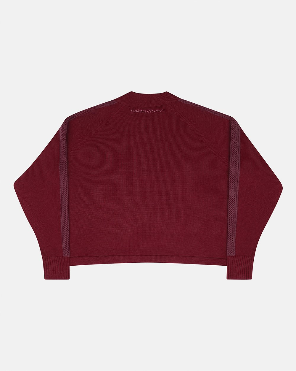 HIGHWAY QUARTER ZIP KNIT BURGUNDY - Cold Culture