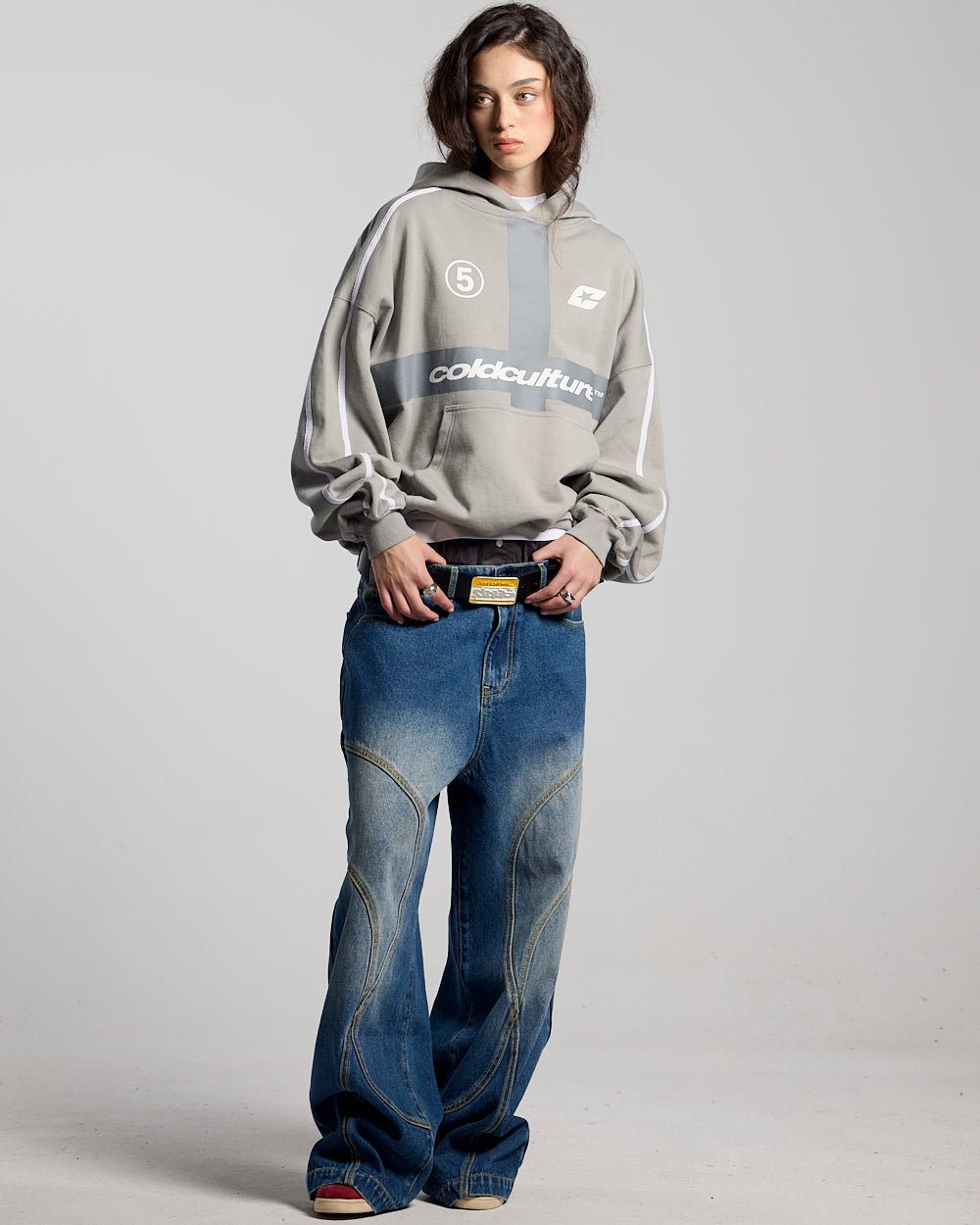 HIT THE TARGET HOODIE GREY - Cold Culture