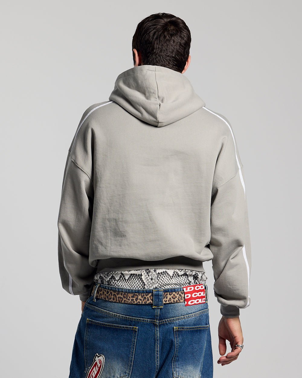 HIT THE TARGET HOODIE GREY - Cold Culture