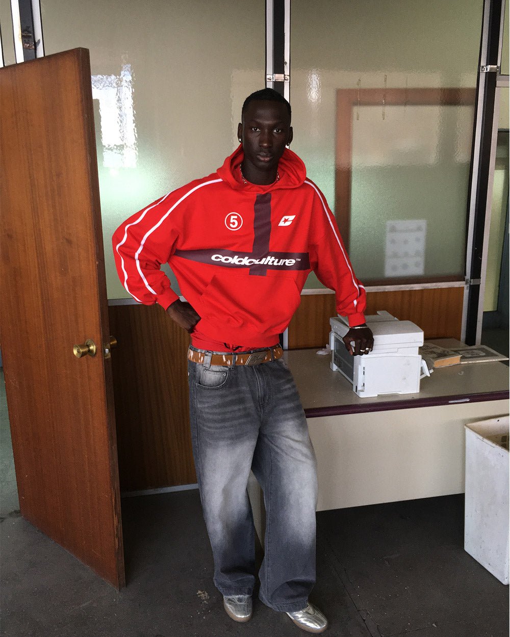 HIT THE TARGET HOODIE RED - Cold Culture