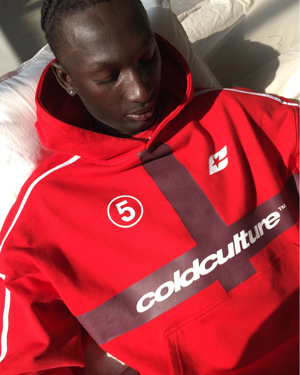 HIT THE TARGET HOODIE RED - Cold Culture