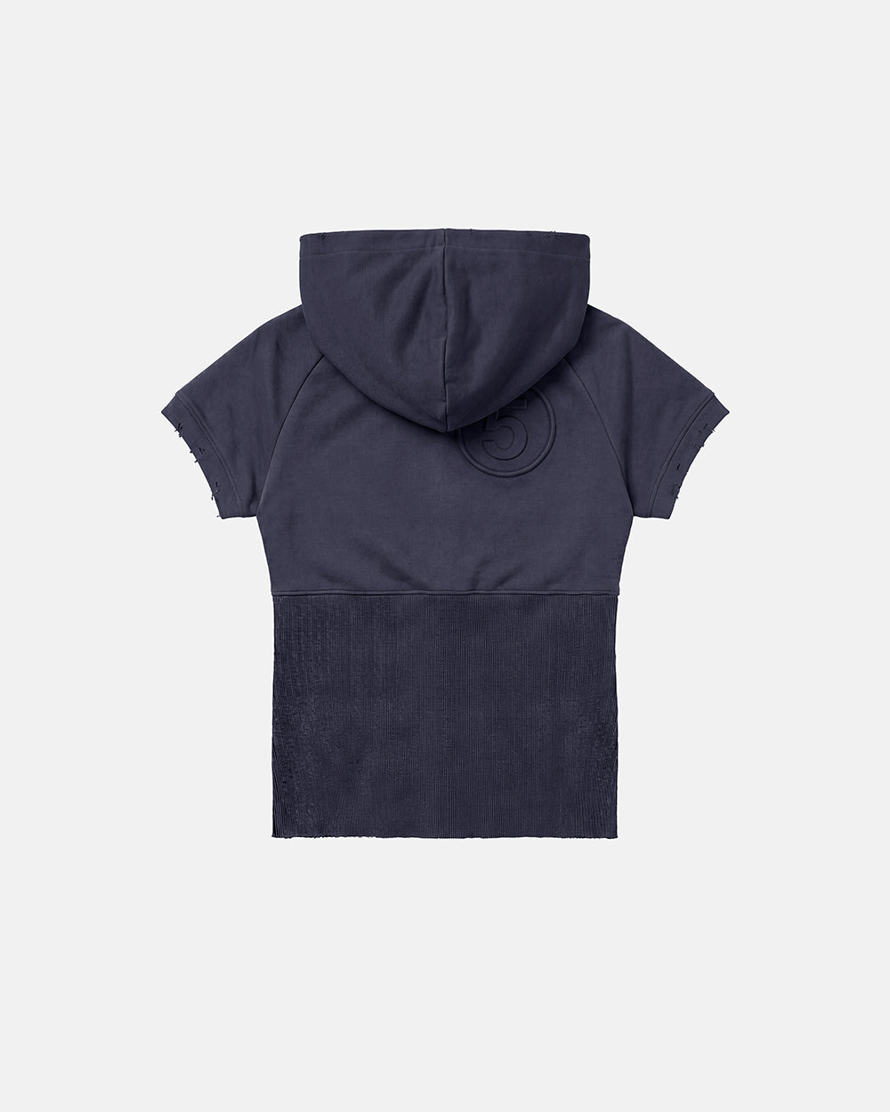 HOODED BABY ZIP TEE DARK GREY - Cold Culture