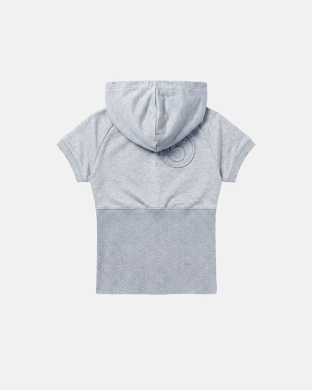 HOODED BABY ZIP TEE HEATHER GREY - Cold Culture