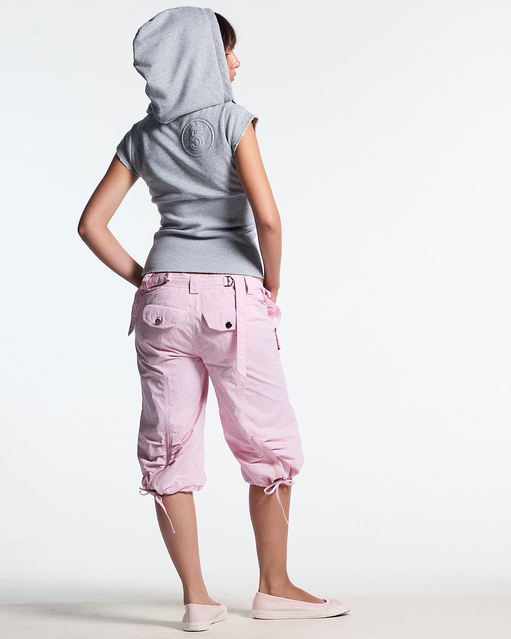 HOODED BABY ZIP TEE HEATHER GREY - Cold Culture