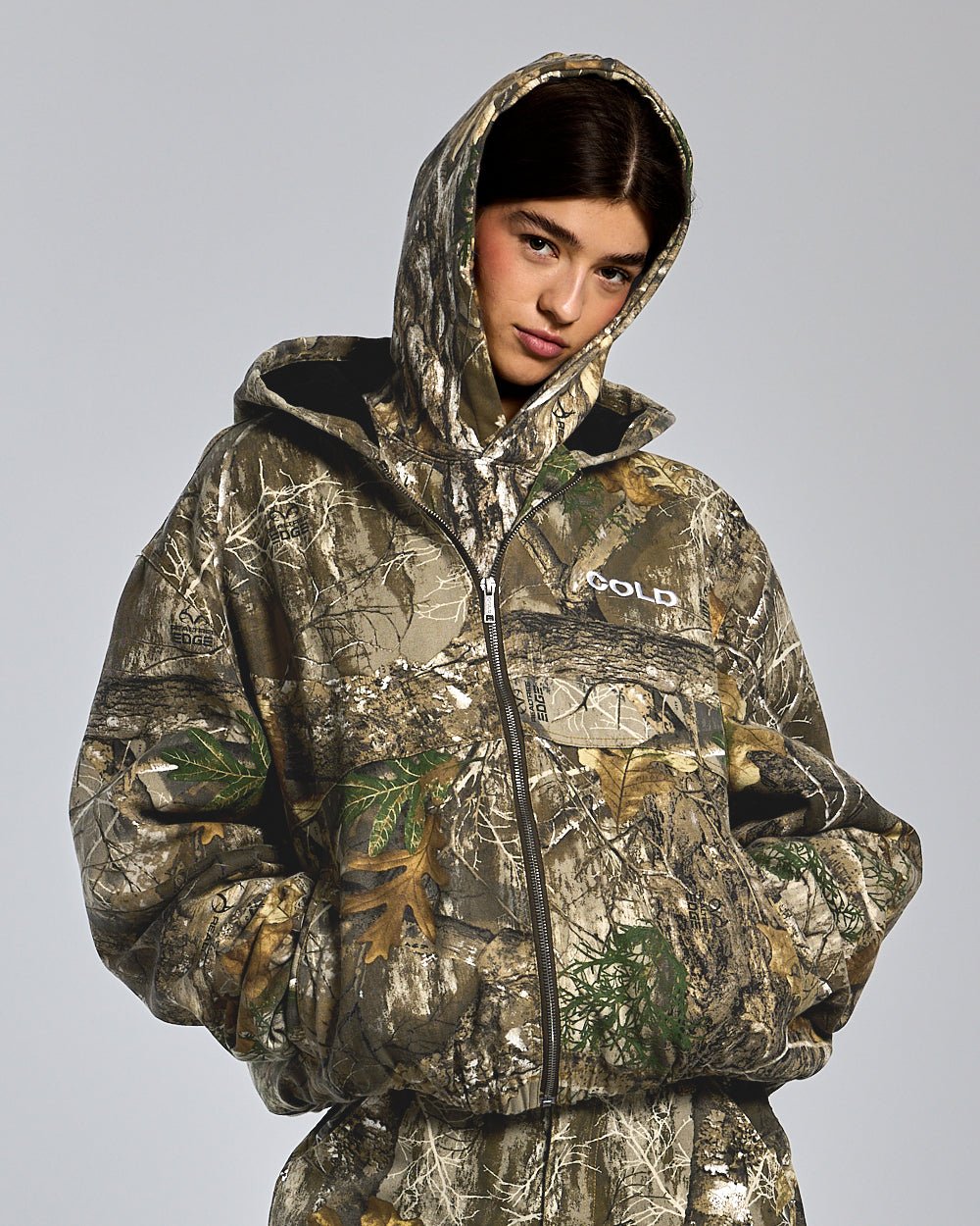 HOODED JACKET REALTREE - COLD CULTURE