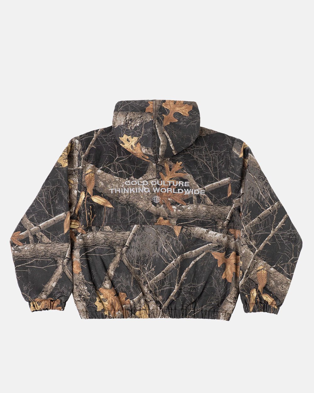 HOODED JACKET REALTREE BLACK - COLD CULTURE