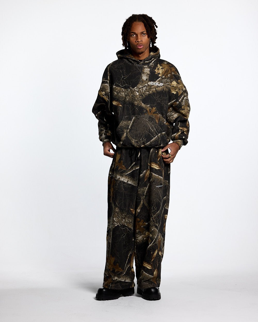 HOODIE REALTREE BLACK - COLD CULTURE