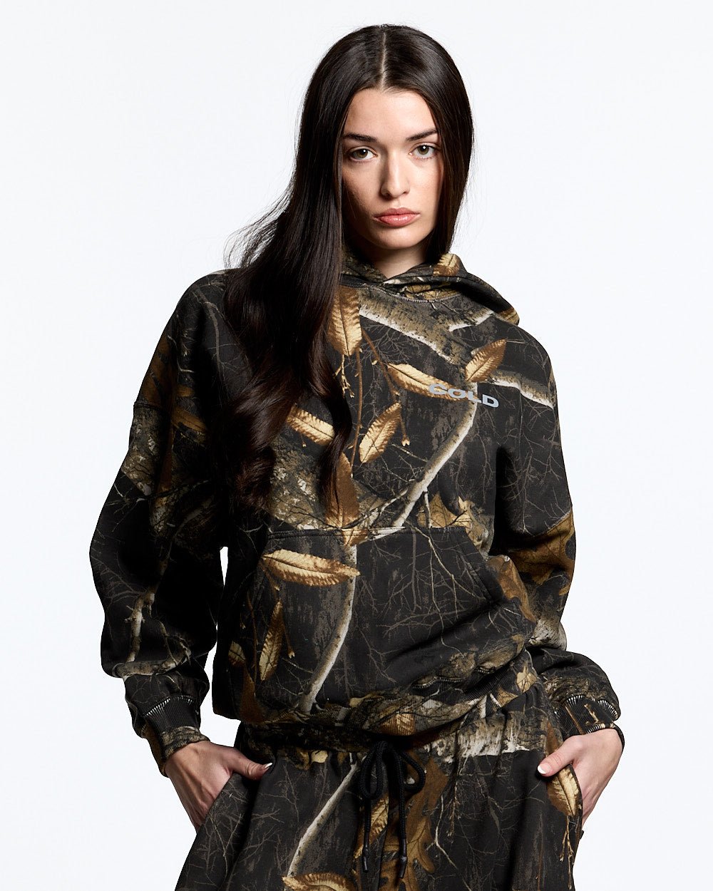 HOODIE REALTREE BLACK - COLD CULTURE