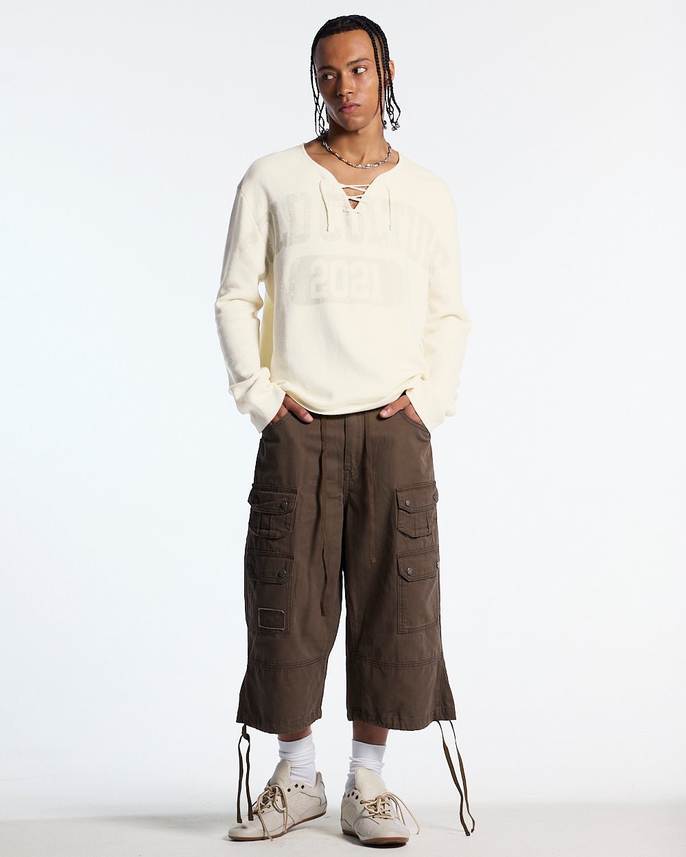 HOOK KNIT BEIGE - Cold Culture