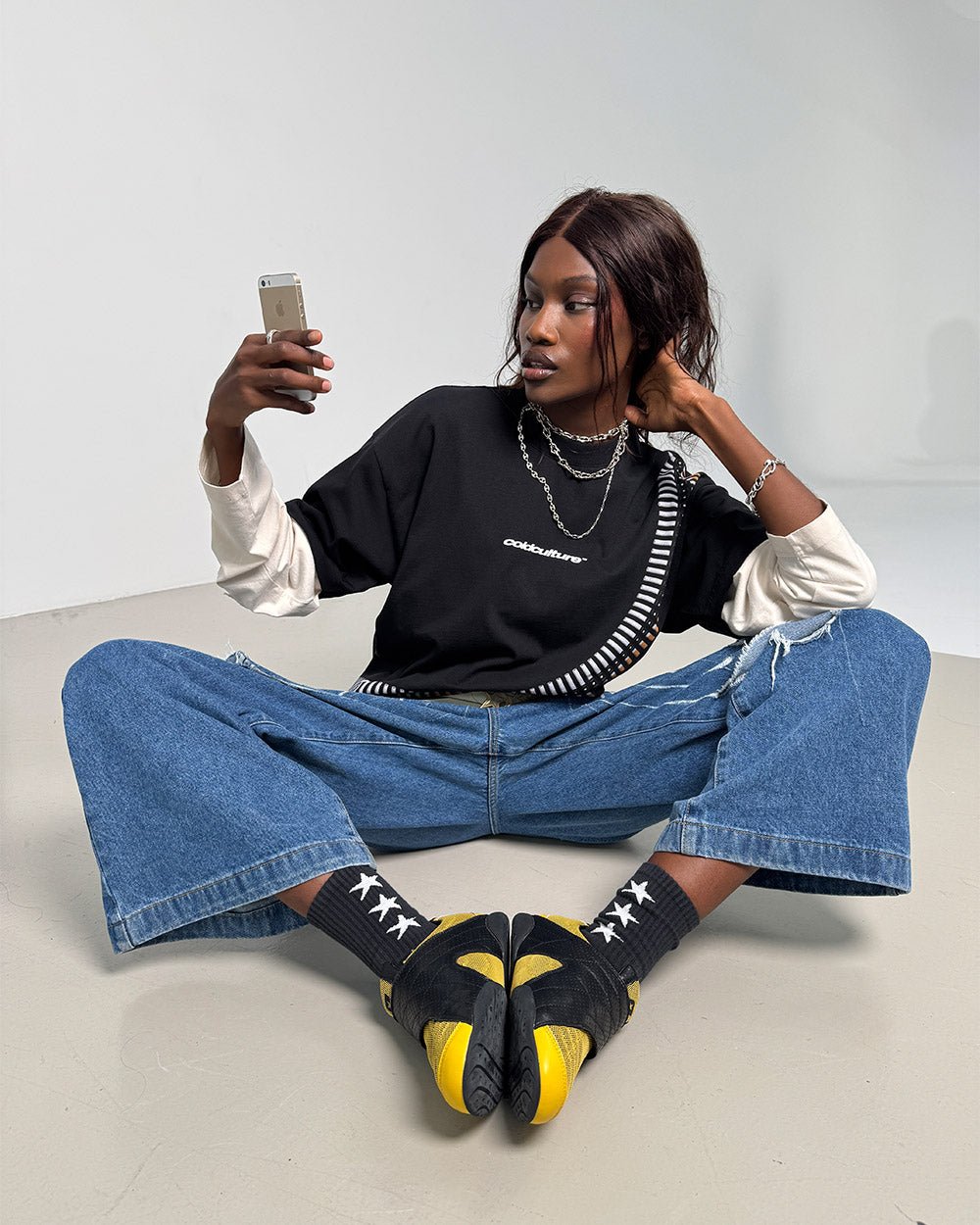 HOOK SNEAKER YELLOW - Cold Culture