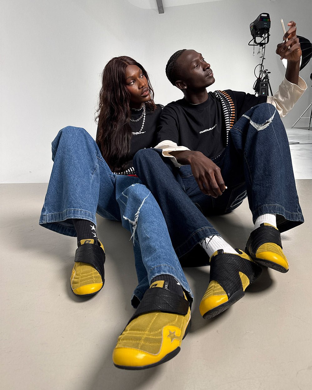 HOOK SNEAKER YELLOW - Cold Culture