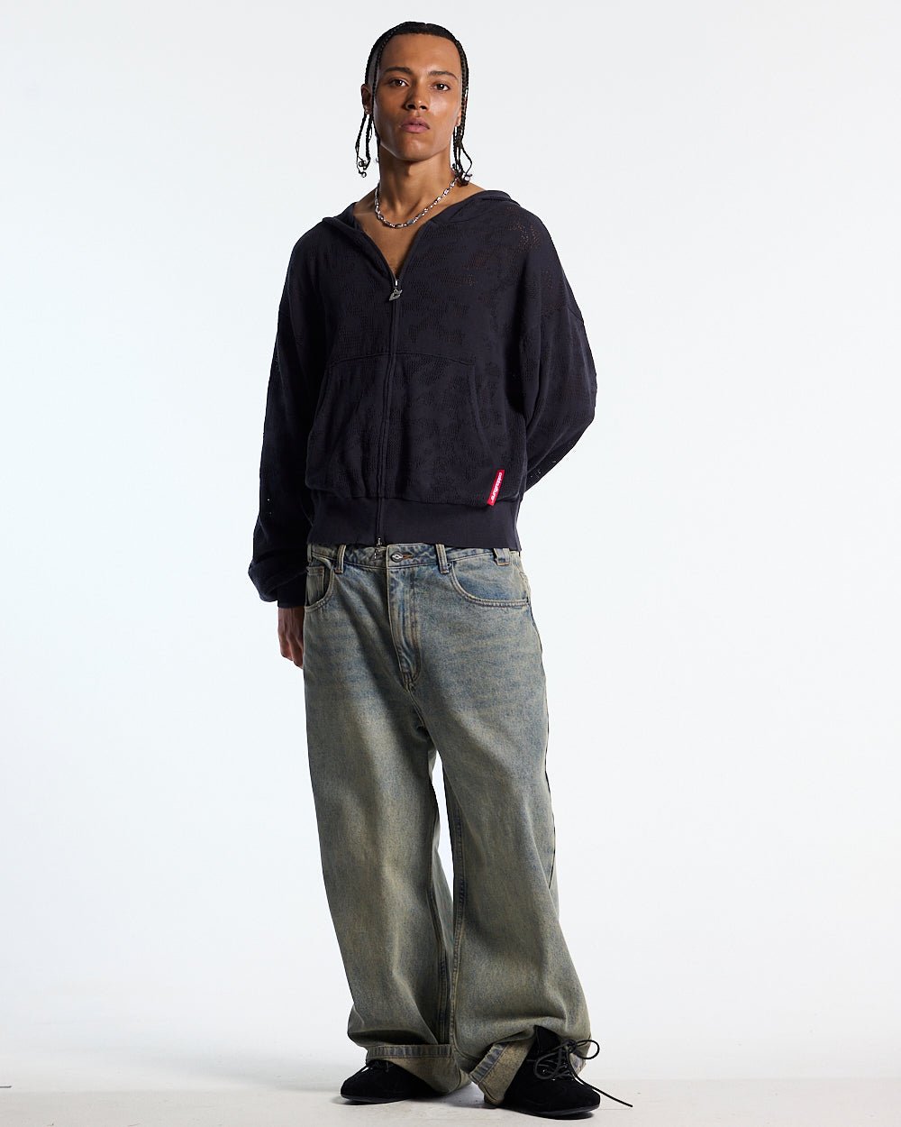 HURRACAINE ZIP KNIT BLACK - Cold Culture
