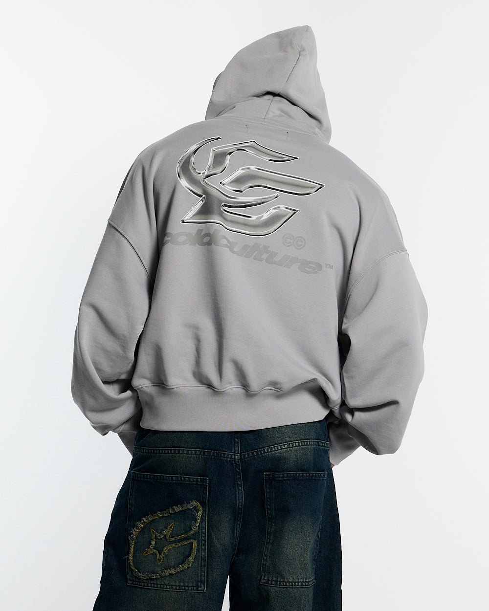 HYPERCHROME HOODIE PEARL GREY - COLD CULTURE