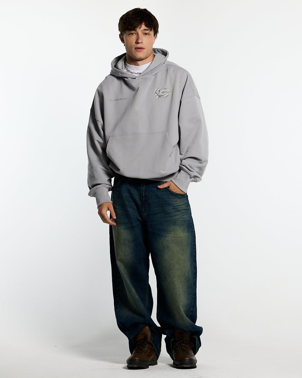 HYPERCHROME HOODIE PEARL GREY - COLD CULTURE