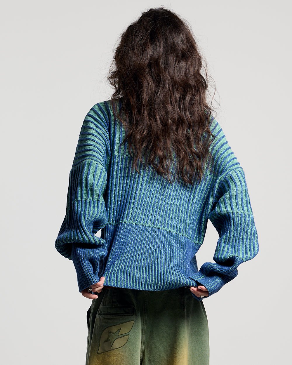 HYPERLINES KNIT BLUE & GREEN - Cold Culture