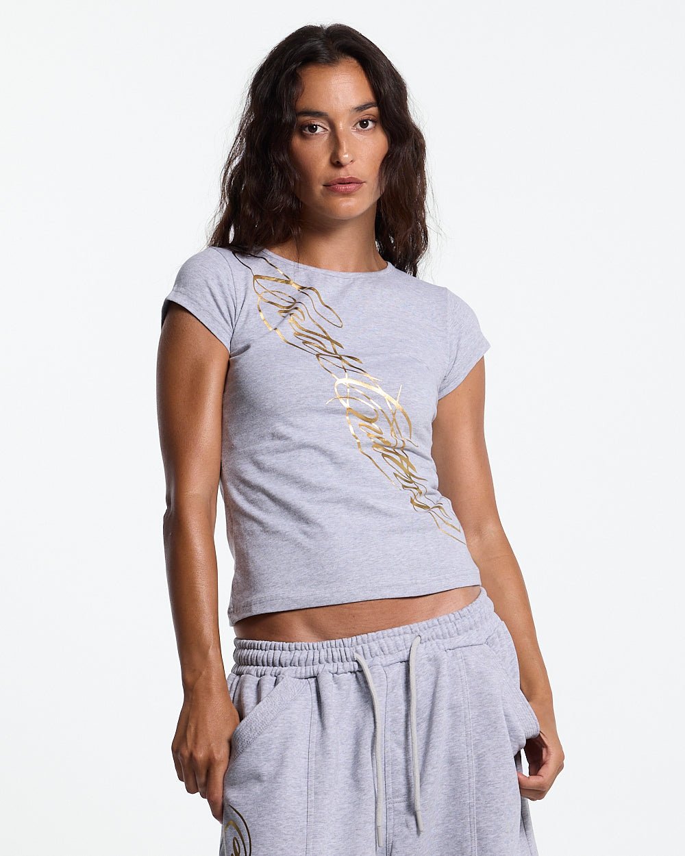 ICON BABY TEE HEATHER GREY - Cold Culture
