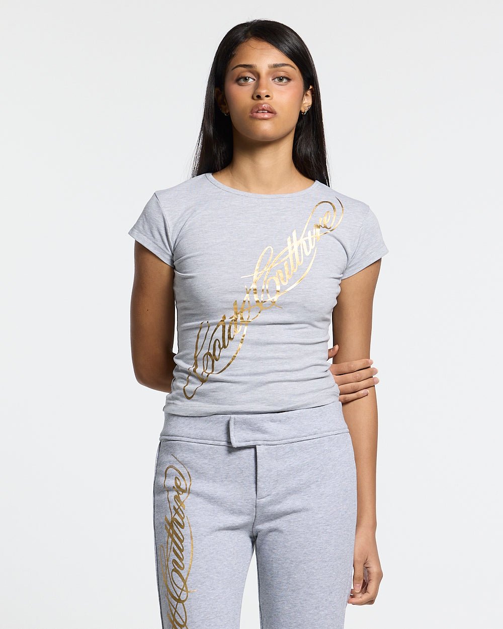 ICON BABY TEE HEATHER GREY - Cold Culture