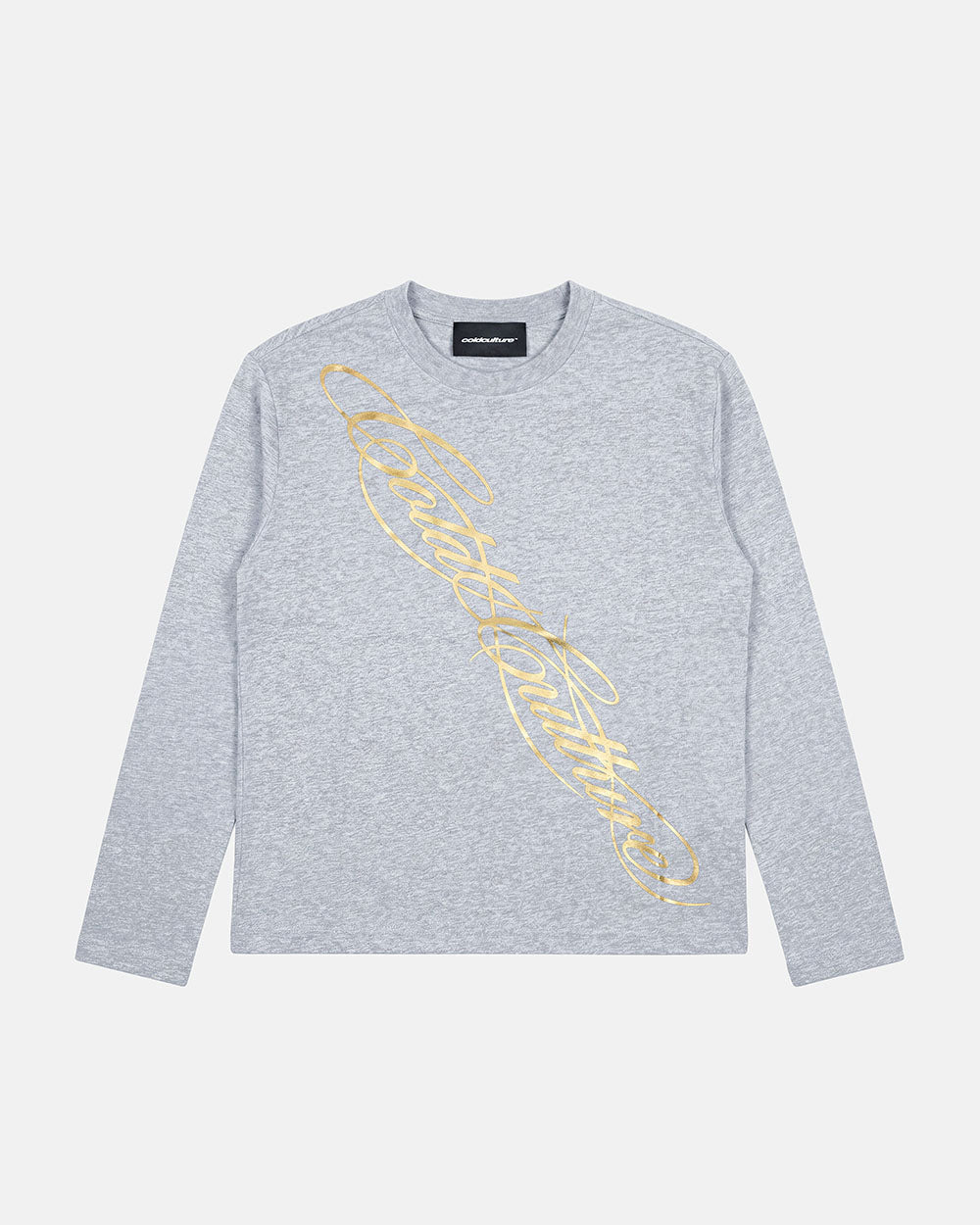 ICON LONGSLEEVE TEE HEATHER GREY - Cold Culture