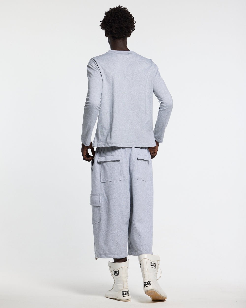 ICON LONGSLEEVE TEE HEATHER GREY - Cold Culture
