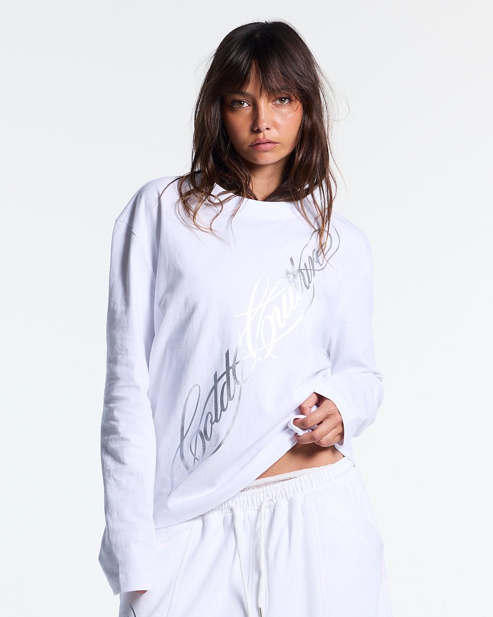 ICON LONGSLEEVE TEE WHITE - Cold Culture