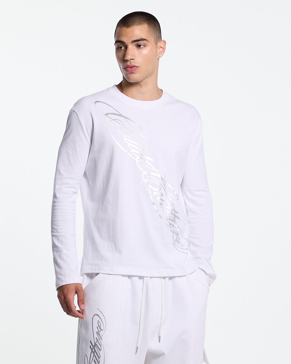 ICON LONGSLEEVE TEE WHITE - Cold Culture