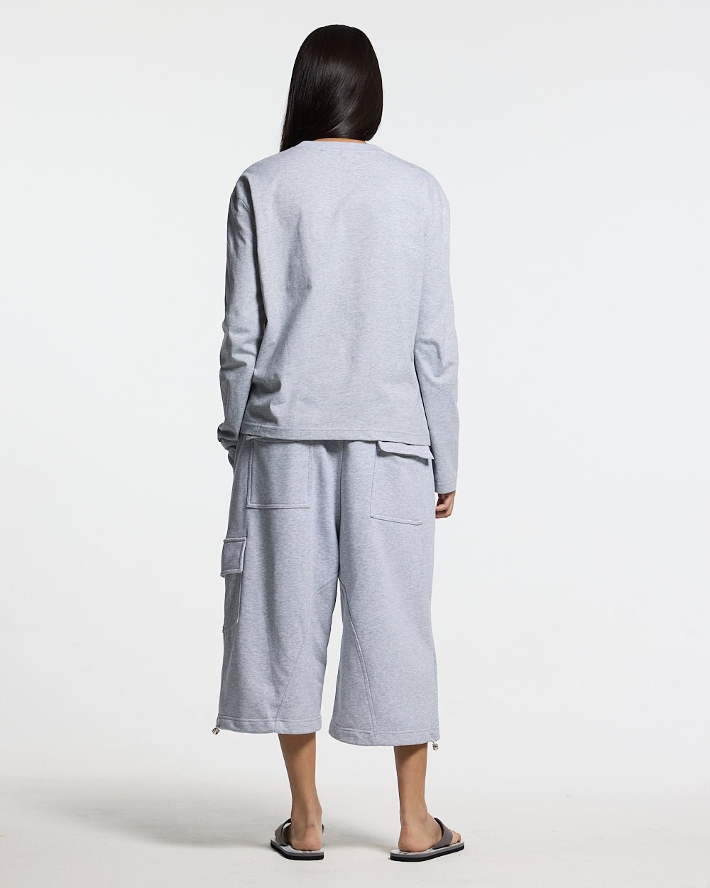 ICON PARACHUTE SHORT HEATHER GREY - Cold Culture
