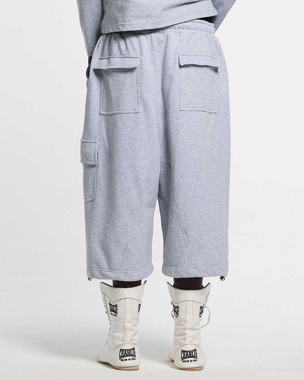 ICON PARACHUTE SHORT HEATHER GREY - Cold Culture