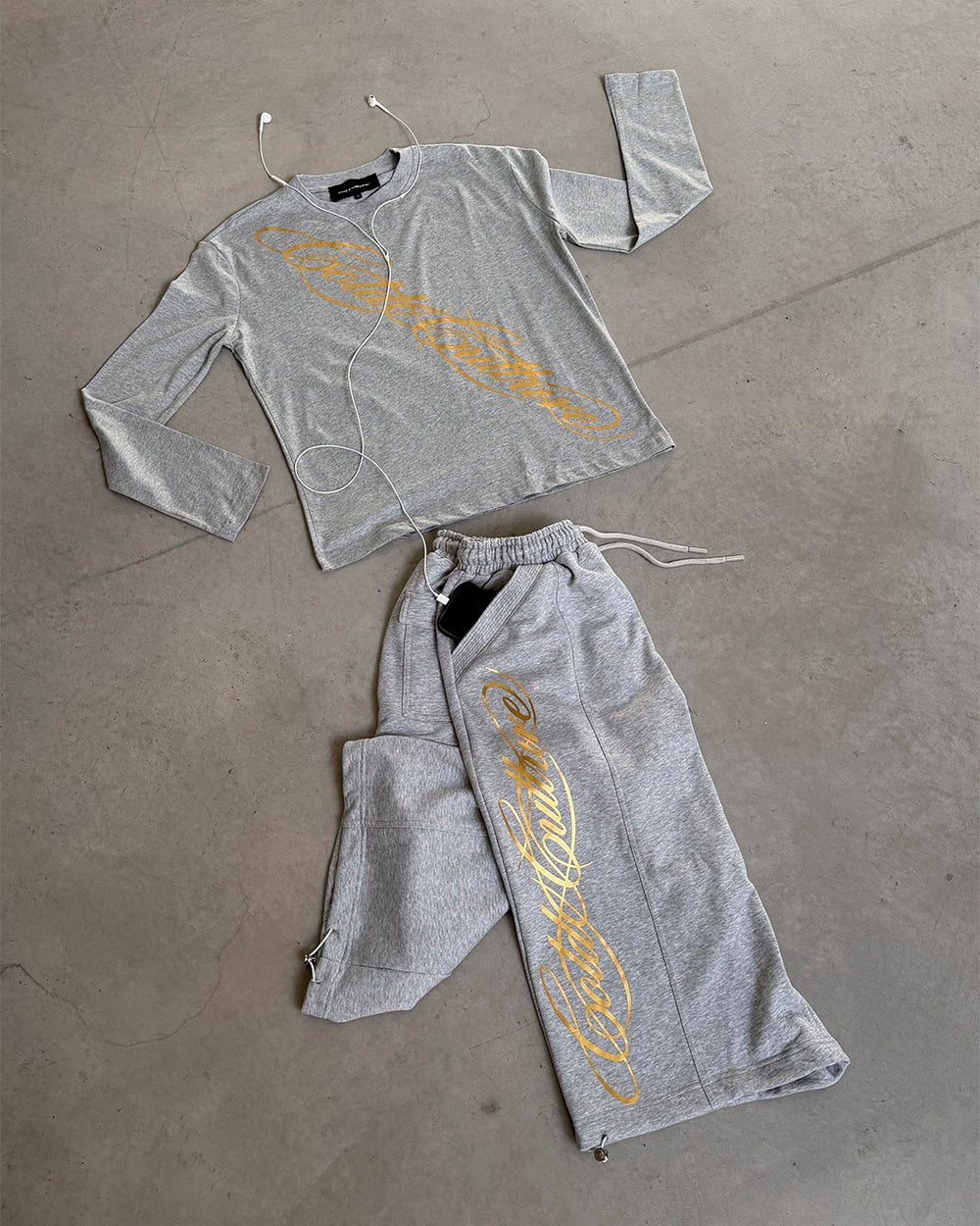 ICON PARACHUTE SHORT HEATHER GREY - Cold Culture